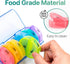 Sukuos Large Weekly Pill Organizer, 2 Times a Day Daily Pill Box 7 Day Easy to Open with Double Protection, AM PM (Blue)