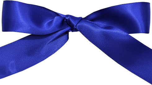 Morex Ribbon Double Face Satin Ribbon, 7/8" X 50 YD Cobalt for Gift Wrapping, Birthday Cards, Crafts