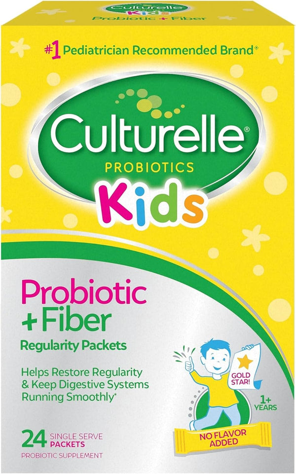 Culturelle Kids Probiotic + Fiber Packets - 24 Count - Digestive Health & Immune Support