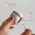 Ceramic Match Holders with Striker - Set of 2, Decorative Modern Home Decor Gifts, Matches NOT included