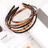 WILLBOND 6 Pieces Plastic Plain Headbands, Teeth Comb Headbands, Skinny DIY Hair Bands for Women