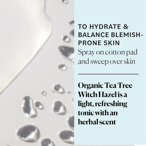 Sky Organics Organic Tea Tree & Witch Hazel for Face - Purifying Facial Toner to Hydrate, Soothe, Cleanse and Balance