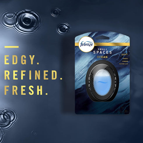 Febreze Small Spaces: Plug-in Air Freshener Alternative, Odor Fighter, Ocean Scent, 25 fl. oz, Pack of 4.