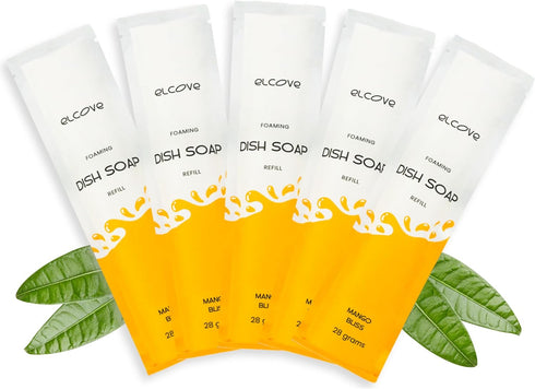 Foaming Dish Soap Refill (Set of 5), Makes 60 oz of Eco-Friendly Foaming Dish Soap, Non-Toxic