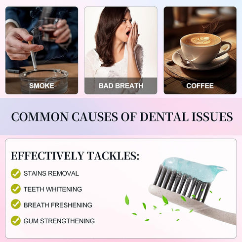 Rulviou Niacinamide Whitening Toothpaste - Fresh Breath,Brightening,Deep Gentle Cleaning Tooth Paste, Boosting Gum