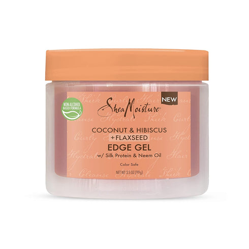 SheaMoisture Flaxseed Edge Control Gel, Paraben-Free Hair Products for Curly Hair, 3.5 oz