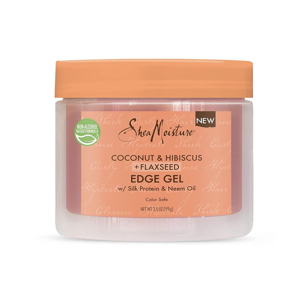 SheaMoisture Flaxseed Edge Control Gel, Paraben-Free Hair Products for Curly Hair, 3.5 oz