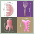 sepwonp 4 Set: Pcs All-in-One Head Massager Scalp Comb, Gua Sha, Octopus & Five Claw Tool for Stress Relief