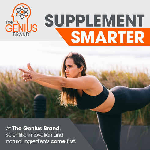 Genius BCAA Energy Powder, Grape Limeade, Nootropic Amino Acids & Muscle Recovery, Vegan Workout Supplement