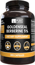 PURE ORIGINAL INGREDIENTS Goldenseal Berberine - No Magnesium or Rice Fillers, Always Pure, Lab Verified (365 Count)