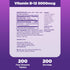 Natrol Vitamin B12 5,000 mcg Fast Dissolve Supplement for Healthy Nervous System and Energy Metabolism, 200 Tablets
