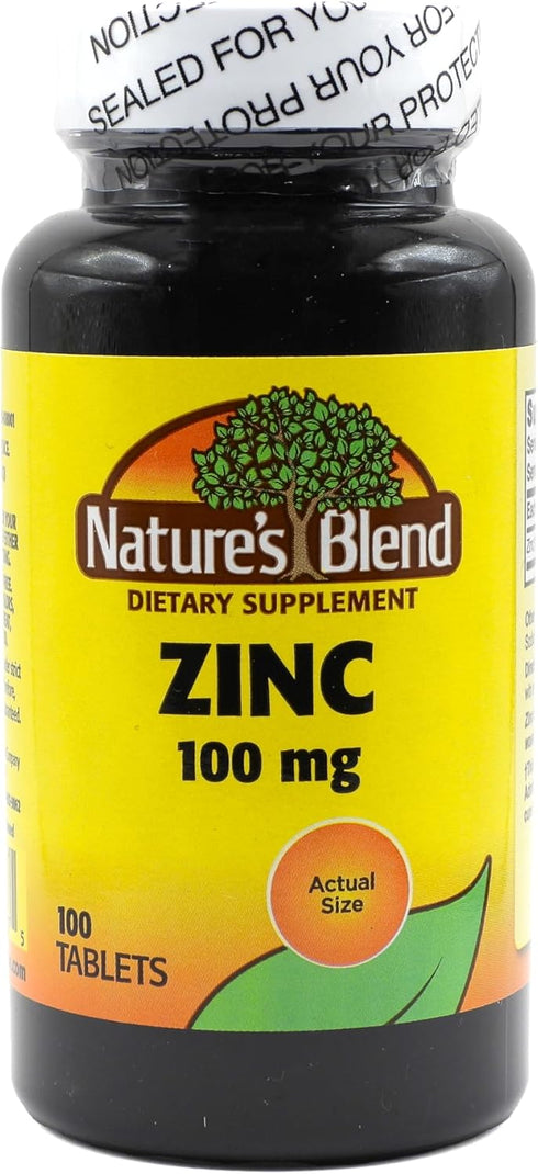 Zinc Gluconate 100 mg, 100 Tablets by Nature's Blend