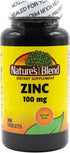 Zinc Gluconate 100 mg, 100 Tablets by Nature's Blend