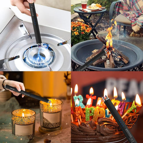 ARECTECH Electric Candle Lighter - Rechargeable Plasma Arc Lighter with Type-C Cable, Birthday Gift for Men and Women