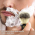 Shaving Brush for Men, Extra Density Chrome Synthetic Brush with Classic Black Handle Knot 24mm