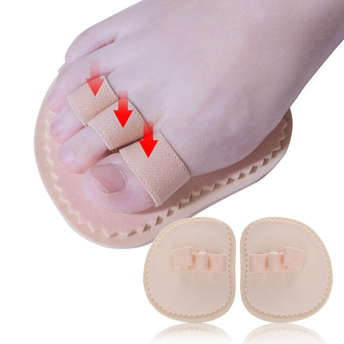 Adjustable Toe Splint & Straightener, Hammer Toe Correctors Brace with Cushion Metatarsal Pads for Claw & Crooked Toes