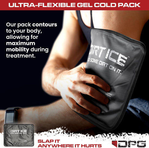 Gel Ice Pack - Small 2 Pack - 11.5"x7.5" Ice Packs for Injuries, Reusable Cold Pack for Pain Relief in Shoulder, Neck,