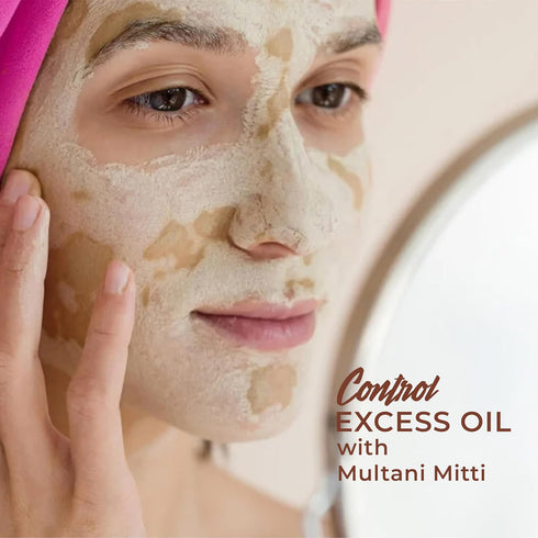Multani Mitti Powder Fullers Earth Clay - 100% Pure Natural Indian Clay for Face Masks and Body Scrubs (100g)