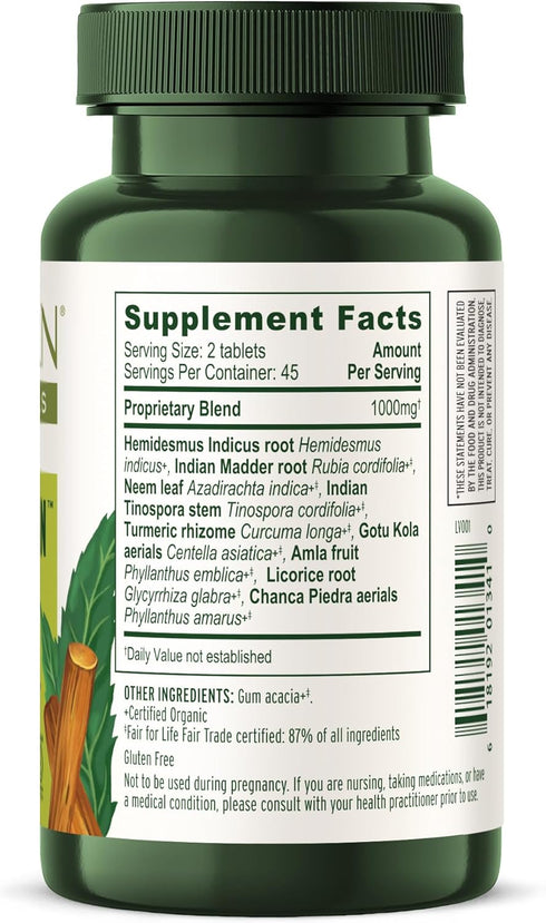 Banyan Botanicals Healthy Skin – Organic Skin Supplement for Radiant and Healthy Looking Skin – 90 Tablets, Non-GMO
