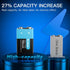 Kratax USB Rechargeable 9v Lithium Batteries 2 Pack Higher Quality 760mA / 6840mWh 9 Volt Li-ion Battery with 2H Quick Charge Cable, 1500 Cycles Long Lasting, for Smoke Detectors, Microphones