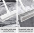 BOOMJOY 2 Pack Floor Scrub Brush with Long Handle, 2 in 1 Scrape and Brush for Cleaning Deck, Tile