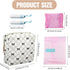 Josojoou Corduroy Sanitary Napkin Storage Bag with Zipper, Cute Period Bag Pouch, Portable Tampon Holder for Purse that