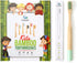Kids Bamboo Toothbrushes, Biodegradable Handle, BPA Free, Pack of 6 (Spiral Soft Nylon Bristles)