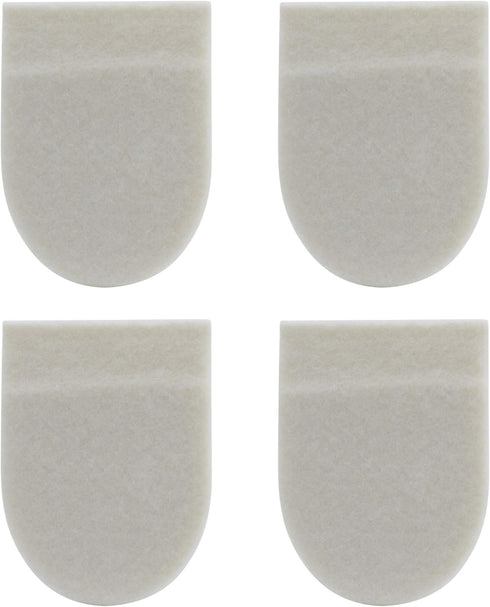 Felt Heel Cushion Pad 1/4" with Adhesive for Pain Relief - 4 Pairs