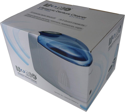 iSonic F3900 Ultrasonic Denture Cleaner for Dental and Sleep Apnea Appliances, 110V 20W, White