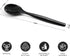 Party Essentials Disposable Heavy Duty Plastic Serving Utensils for Buffets Events Parties, 9-Count 10" Spoons, Black