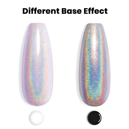 RARJSM Holographic Nail Polish 1PCS 7.5ML Gorgeous Glossy Light Purple Soak Off for Nail Art Design