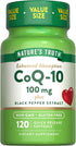 Nature's Truth CoQ10 100mg, 120 Softgels, High Absorption Coenzyme Supplement with Black Pepper Extract
