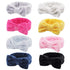 Ondder 8 Pack Spa Headbands, Makeup Bow Face Wash Bowknot Headbands for Washing Face, Fluffy Skincare