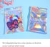 100 Pcs Holographic Resealable Packaging Bags, Cute Smell Proof Foil Pouch for Small Business Supplies, 4x6 inch
