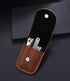 Nail Clipper Set - Stainless Steel Fingernail Clippers, Toenail Cutter, Nail File with PU Sheath for Men Women