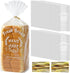 LemonSecret 100 Pack Bread Loaf Bags for Homemade Bread with Ties Large Clear