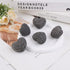 Set, 1.7 Inches, 5 rockcloud Black Lava Rock Stone Heart Shape Pocket Stones Dyed Lava Rocks Aromatherapy Essential Oil