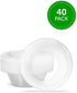 PLASTICPRO 5 Ounce Premium Crystal Clear Disposable Plastic Dessert Bowls, Pack of 40