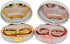 2 Pack Marble Contact Lens Case, All-in-One Travel Contact Container Soak Storage Kit (Rose Gold + Gold)