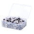 SpeTool 100Pcs Sanding Ring Bands, 150 Grinding Polisher for Nail Drill Files, Gel Nail Removing, Zebra