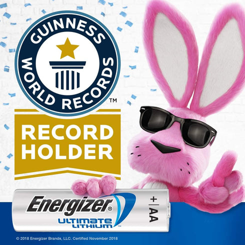 L91BP-8 (8-Pack) Energizer Ultimate Lithium AA Batteries