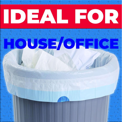 180 Count 4 Gallon Trash Bags, Drawstring White Unscented Small Garbage Bags for Office, Bathroom