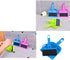Mini Dustpan and Broom Set 1 Pcs Portable Plastic Brush Set (Blue) for Home Kitchen Sweeper Table Desk Office
