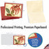 The Best Card Company - 10 Boxed Note Cards with Flowers, Blank Assorted Floral Notecards Bulk, Tiger Orchids M10037BK