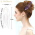 RC ROCHE ORNAMENT 6 Pcs French Concord Hair Clip for Thick or Thin Hair, No Slip Strong Grip Hold, Large Transparent