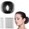 Zonon Hair Nets, 50Pcs Invisible Elastic Edge Mesh, 50cm Individual Package for Women Bun, with 40Pcs U Shaped Pins,