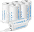 winbasic Rechargeable Lithium D Batteries with 4 in 1 USB-C Charging Cable 5600mWh