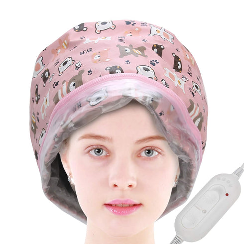 Hair Care Hat, Electric Hair Steamer with 3 Mode Temperature Control, Detachable Oil Treatment Tool
