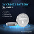 EEMB CR1632 Lithium Battery 5-Pack, 3V CR 1632 Li-MnO2 Button Batteries, ECR1632, DL1632 Replacement