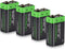 9V Lithium Battery - 9 Volt Lithium Battery 1200mAh for Smoke Detector, Fire Alarm, 4 Pack